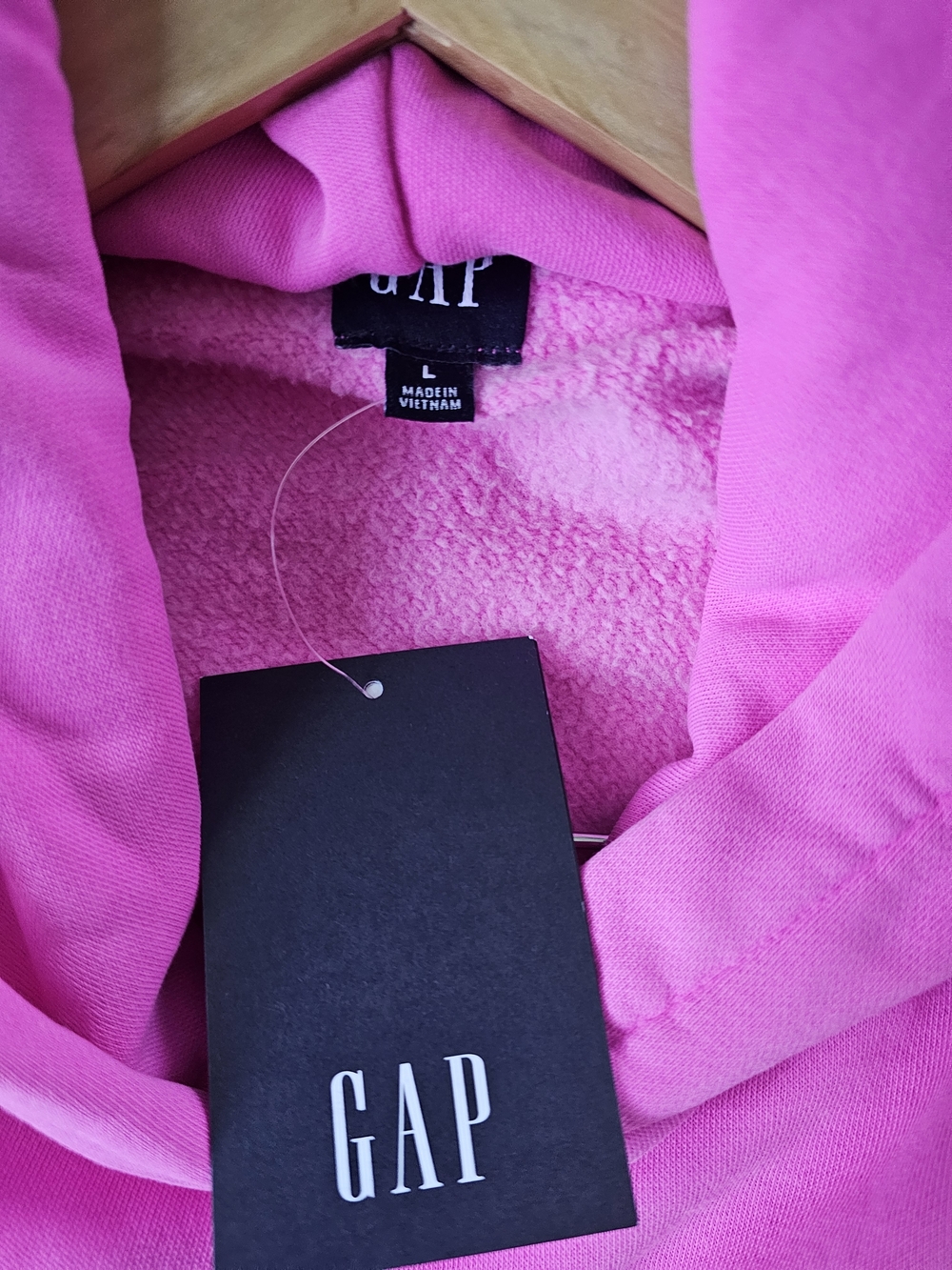 GAP Hot Pink Cropped Hoodie - Picture 5 of 6